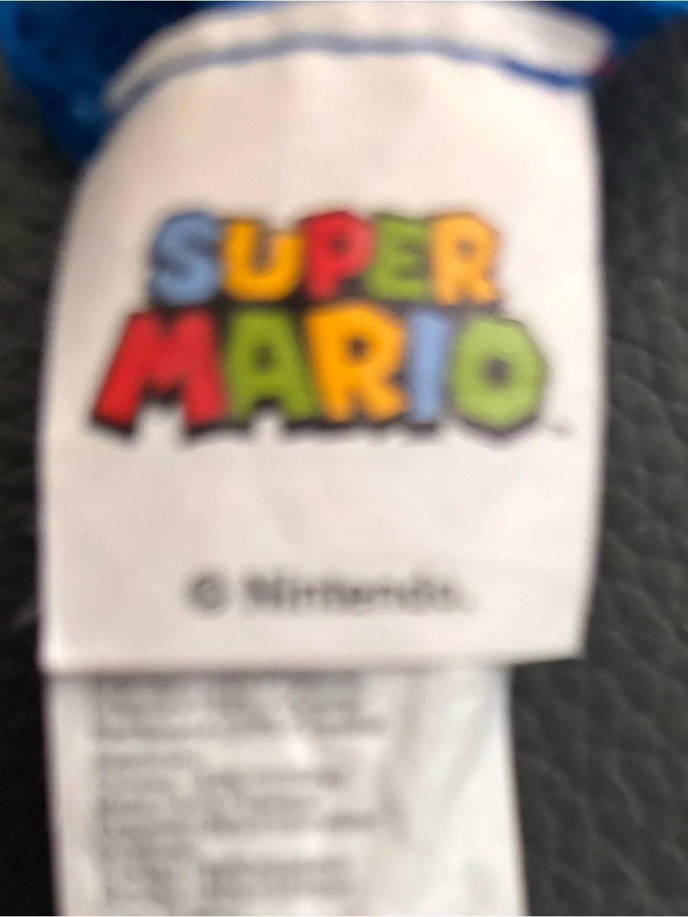 Nintendo Red and Blue Superhero Costume with White Gloves and Yellow Buttons